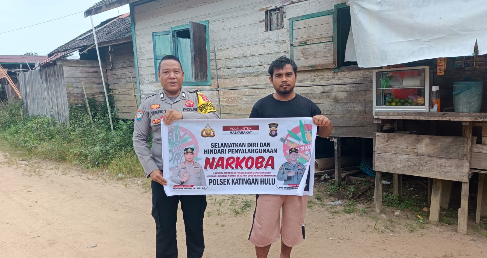 ‎Bhabinkamtibmas Polsek Katingan Hulu dan Bukit Raya Imbau Warga Jauhi Narkoba.