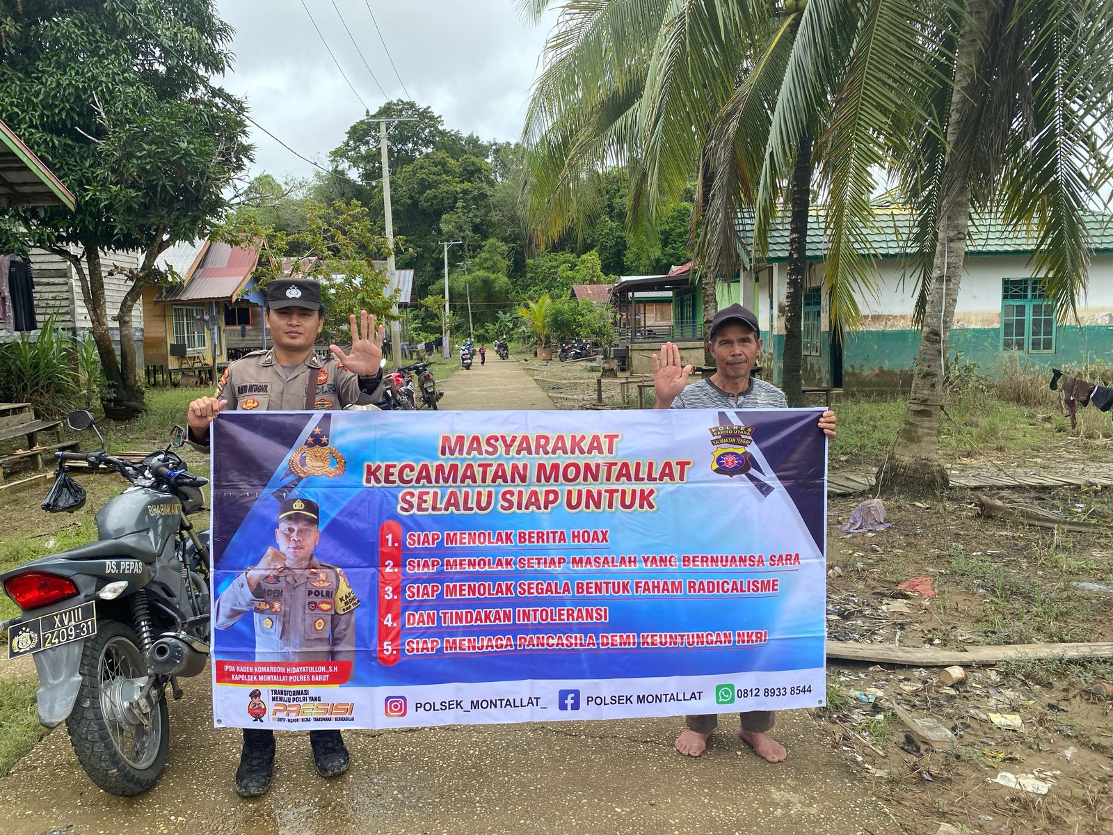 **Polsek Montallat Gelar Sosialisasi Bahaya Hoax untuk Meningkatkan Literasi Informasi Masyarakat**