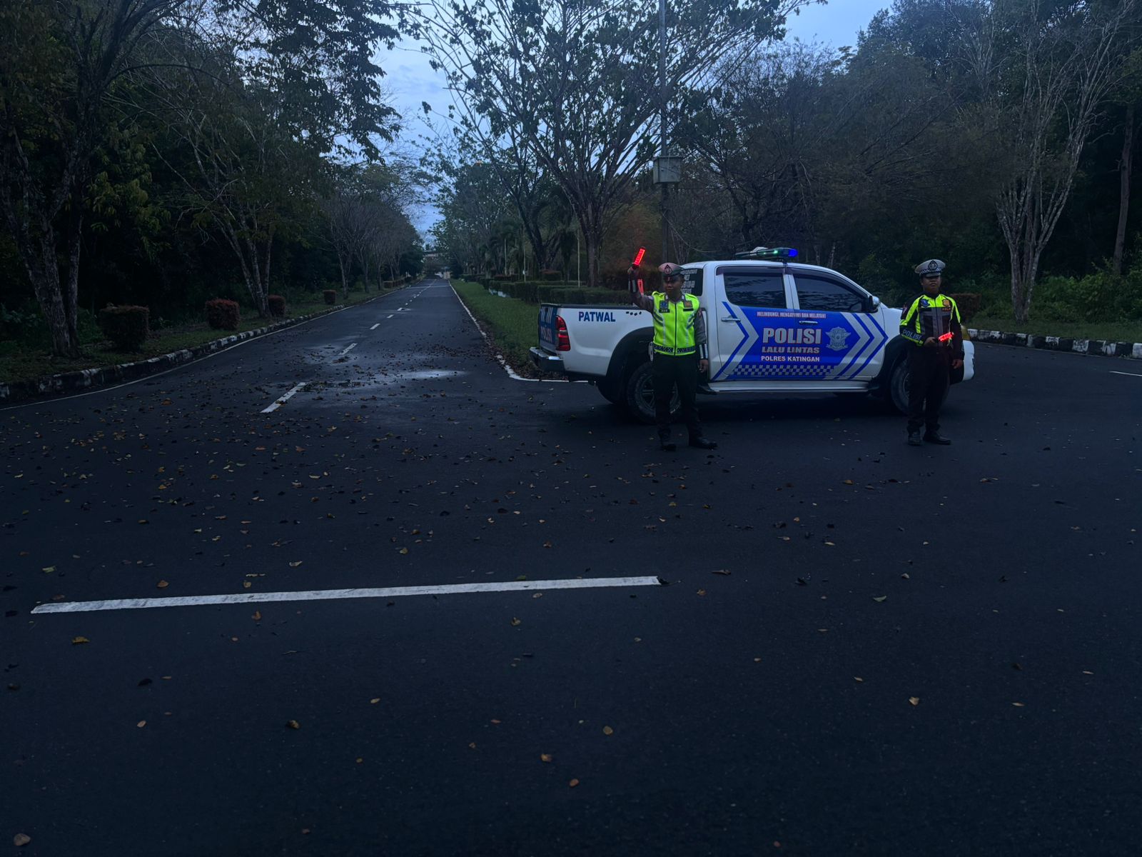 Antisipasi Balap Liar, Satlantas Polres Katingan laksanakan patroli ke titik-titik lokasi rawan balap liar.