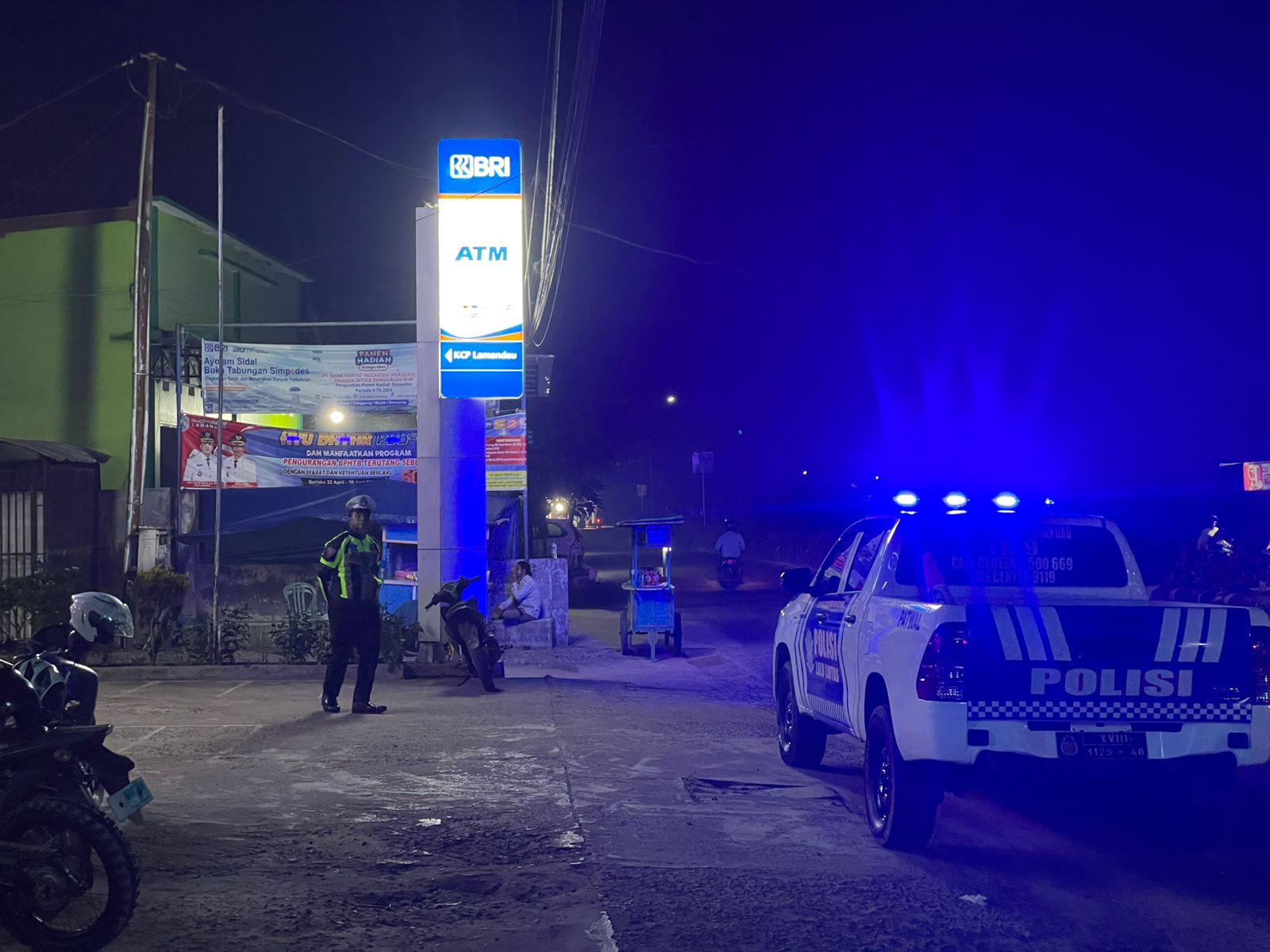 Piket Sat Lantas Patroli di Objek Vital diwilkum Polres Lamandau