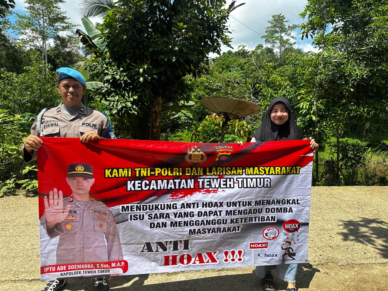 Polsek Teweh Timur Gencarkan Sosialisasi Anti Hoax, Ajak Masyarakat Bijak Bermedia Sosial