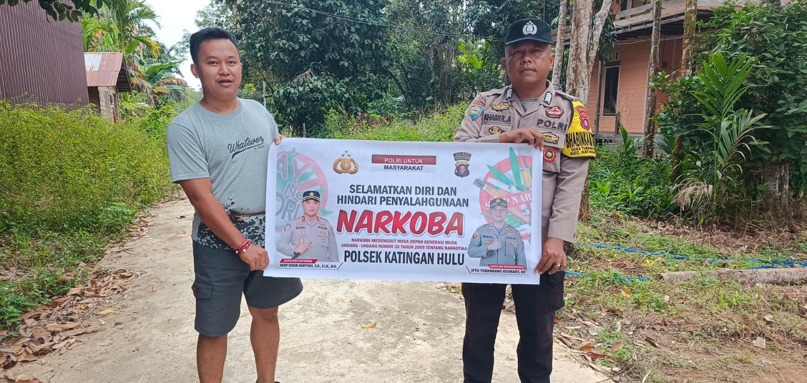 ‎Bhabinkamtibmas Polsek Katingan Hulu dan Bukit Raya Imbau Warga Jauhi Narkoba.