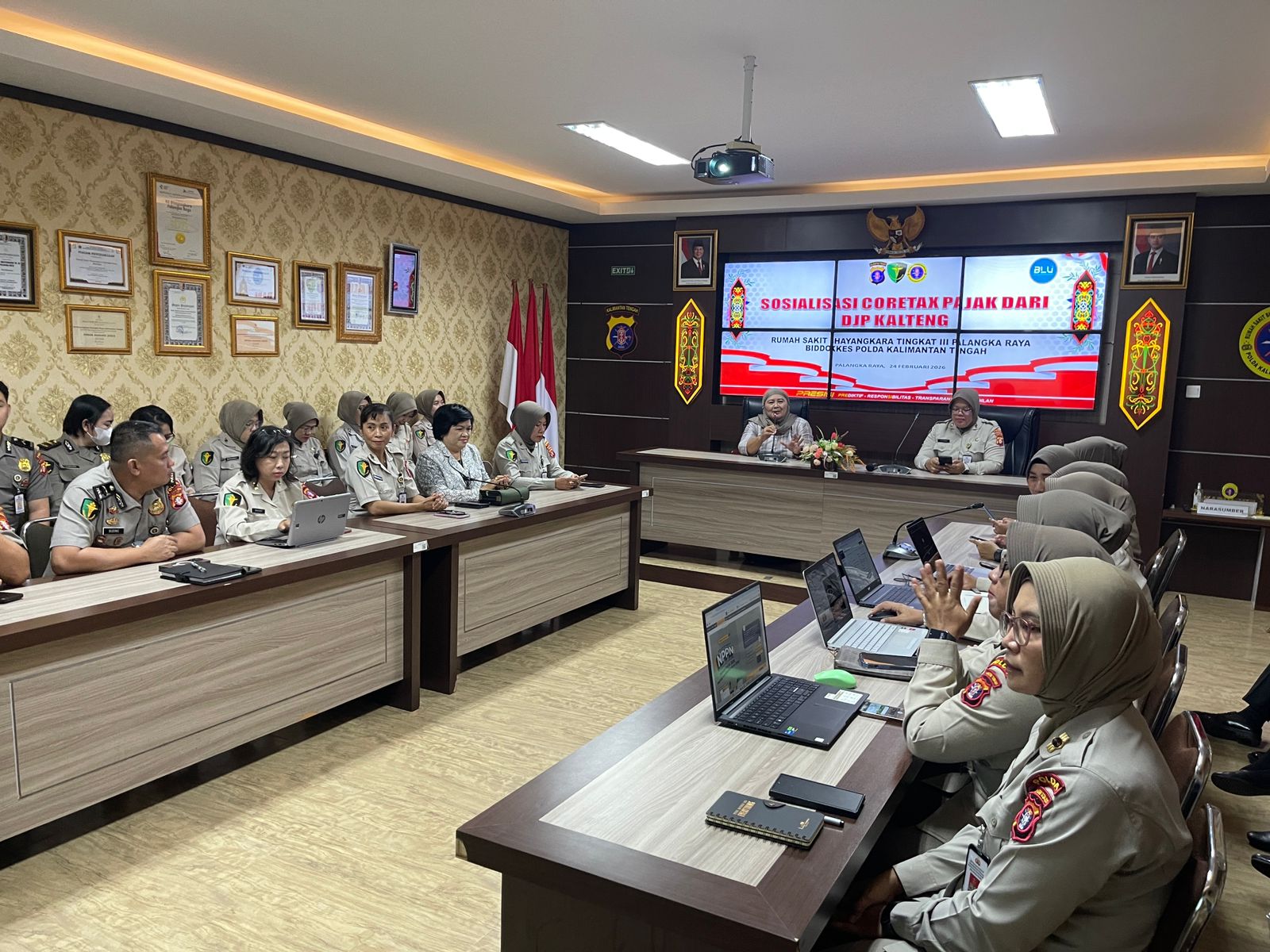 *Dukung Transformasi Digital Perpajakan, Rumkit Bhayangkara Terima Sosialisasi Coretax dari DJP Kalteng*