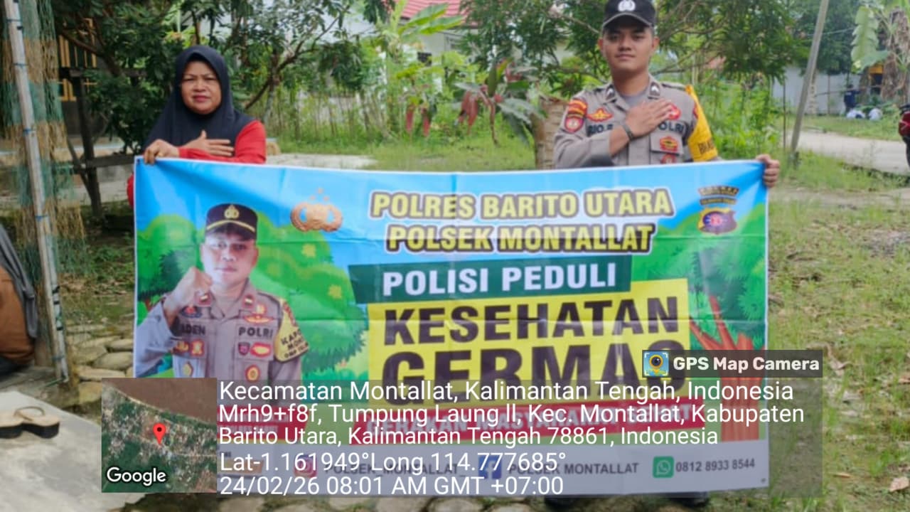 **Polsek Montallat Sampaikan Pola Hidup Sehat Kepada Warga, Polsek Montallat Sosialisasikan Germas ke Masyarakat.*