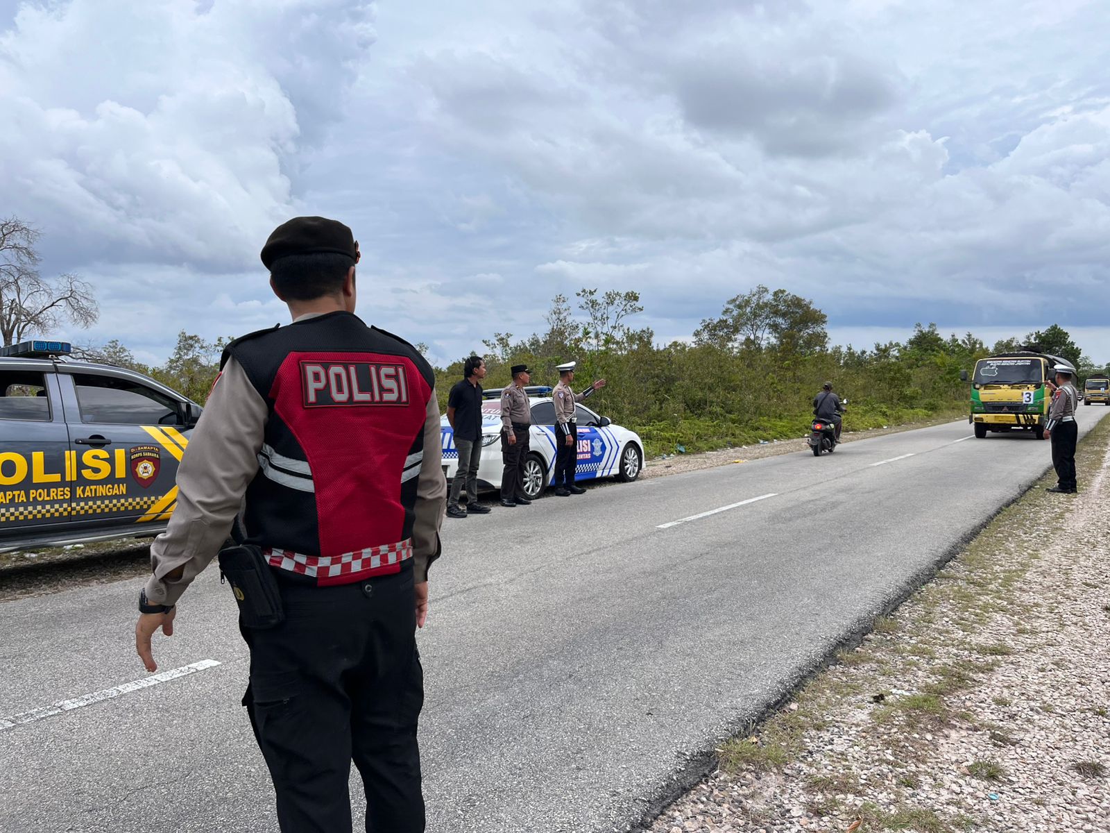 Sat Samapta Polres Katingan Gelar Patroli Antisipasi Balapan Liar Saat Buka Puasa.