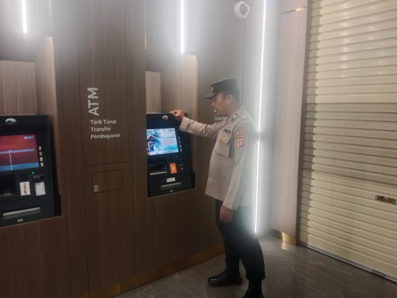 Cegah Gangguan Kamtibmas, Piket Polsek Bulik Patroli ATM