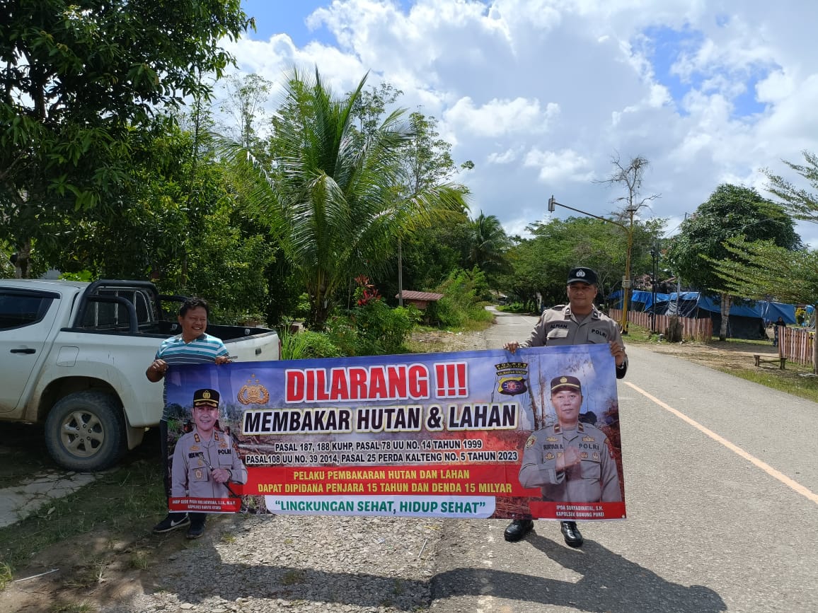 Polsek Gunung Purei Ajak Warga Bersama Cegah Karhutla
