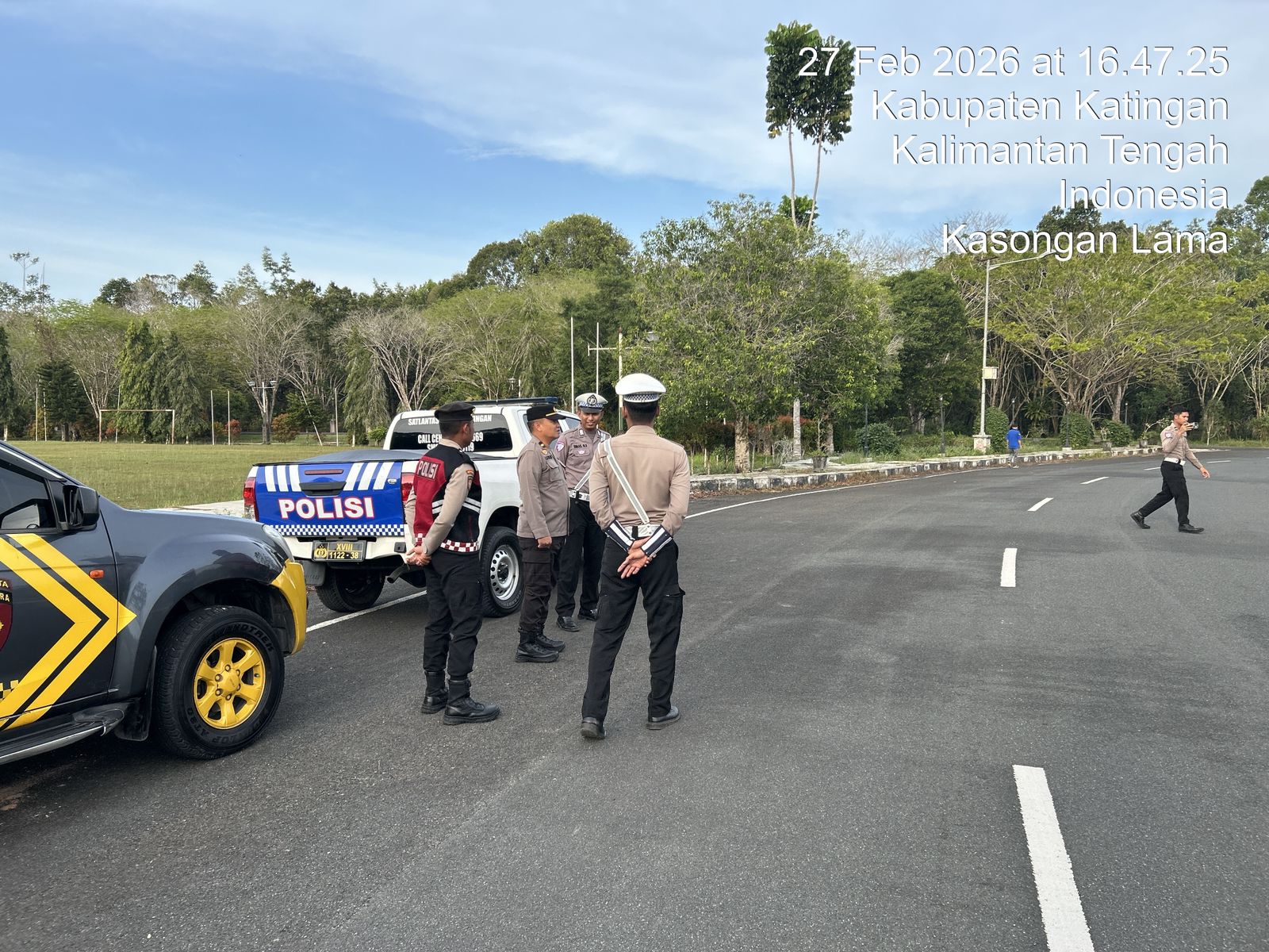 Antisipasi Balapan Liar Saat Berbuka Puasa, Personel Samapta Polres Katingan Gelar Patroli.