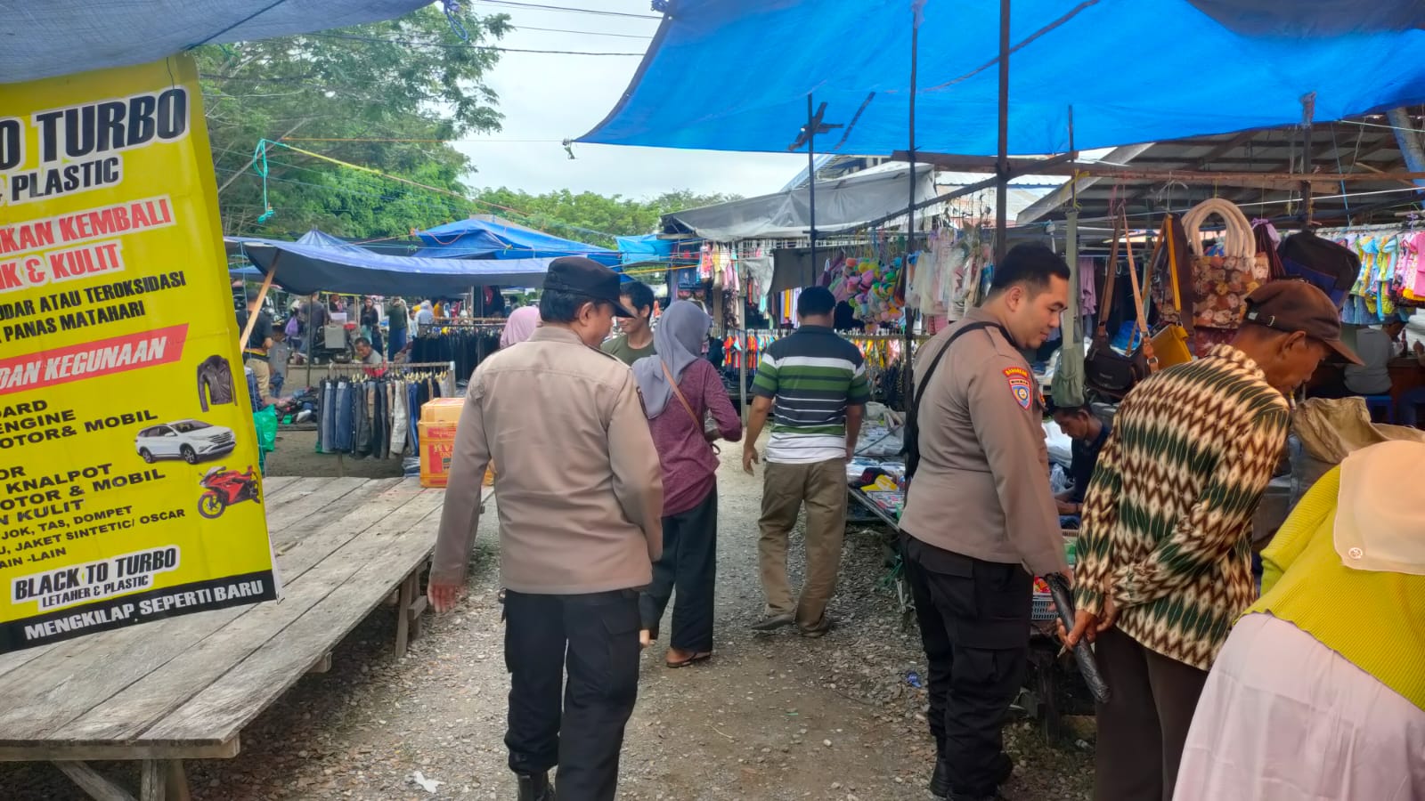 Dalam Rangka Menjaga Situasi Kamtibmas yang Kondusif, Polsek Teweh Tengah Laksanakan Patroli