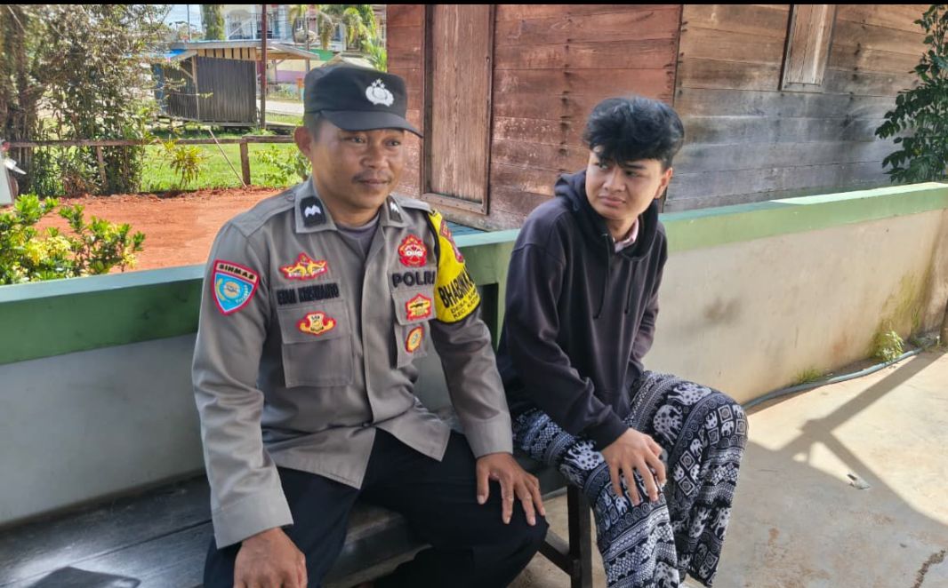 Perkuat Kamtibmas, Polsek Katingan Tengah Sambangi Warga