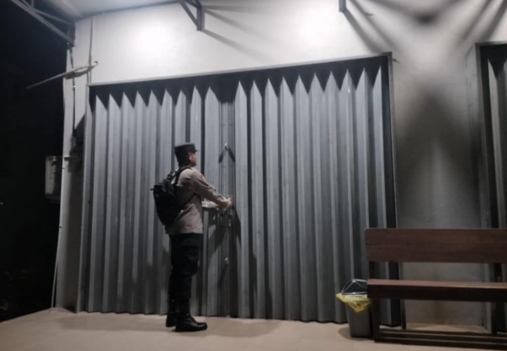 Piket Polsek Patroli kepertokoan diwilkum Polsek Delang