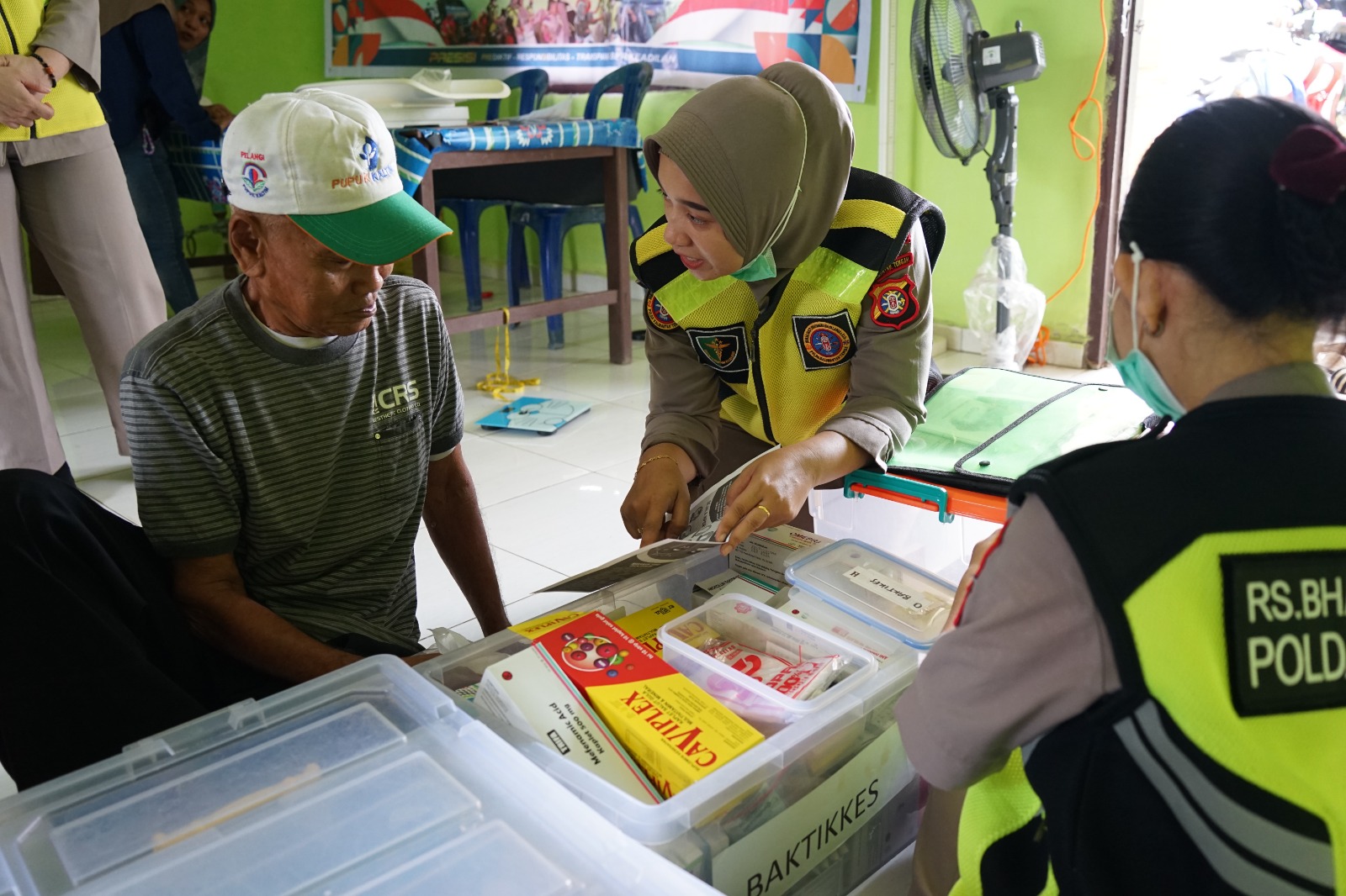 Dekatkan Pelayanan Posyandu ke Kelurahan Kalampangan, Wujud Perhatian Polri Terhadap Kesehatan Masyarakat