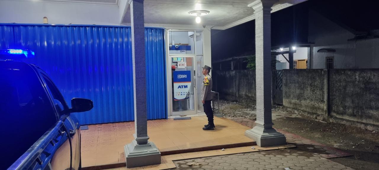 Piket Polsek Patroli ke Perbankan Atm