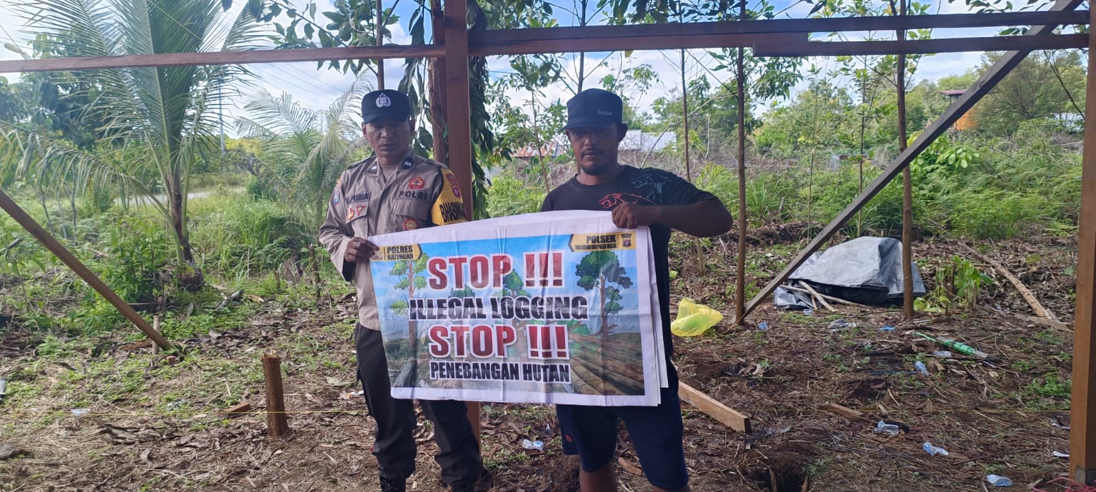 ‎Polsek Tws Garing dan Pulau Malan rutin sosialisasi larangan ilegal Meaning dan ilegal Logging.