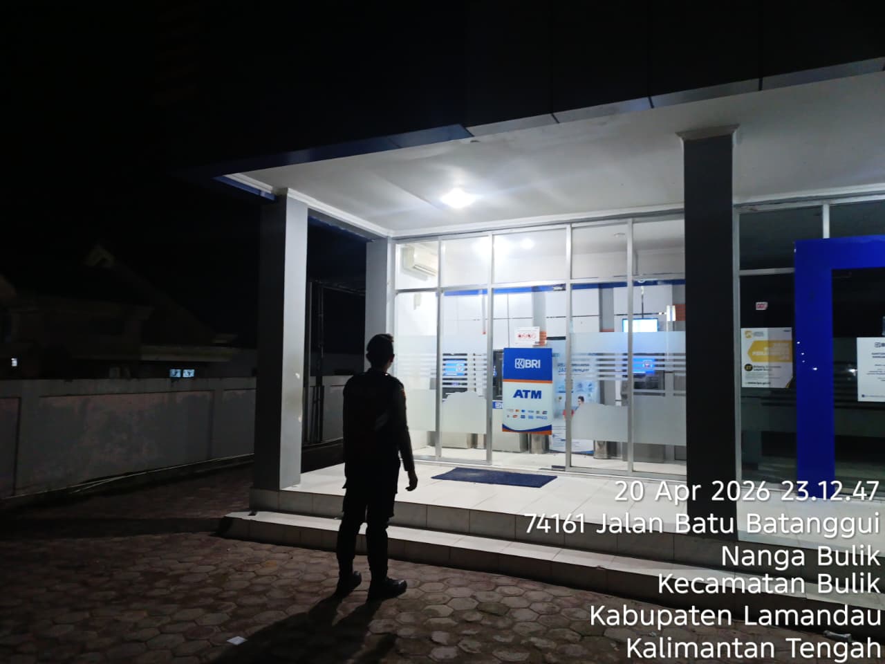 Piket Samapta melaksanakan Patroli di Objek-objek Vital Bank ATM