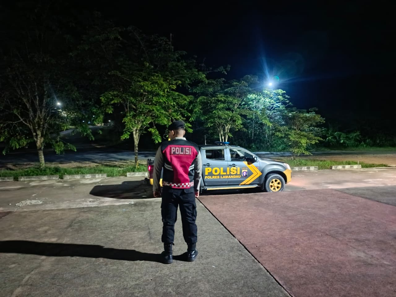 Wujudkan Kamtibmas Aman dan Kondusif, Sat Samapta Polres Lamandau Laksanakan Patroli Malam