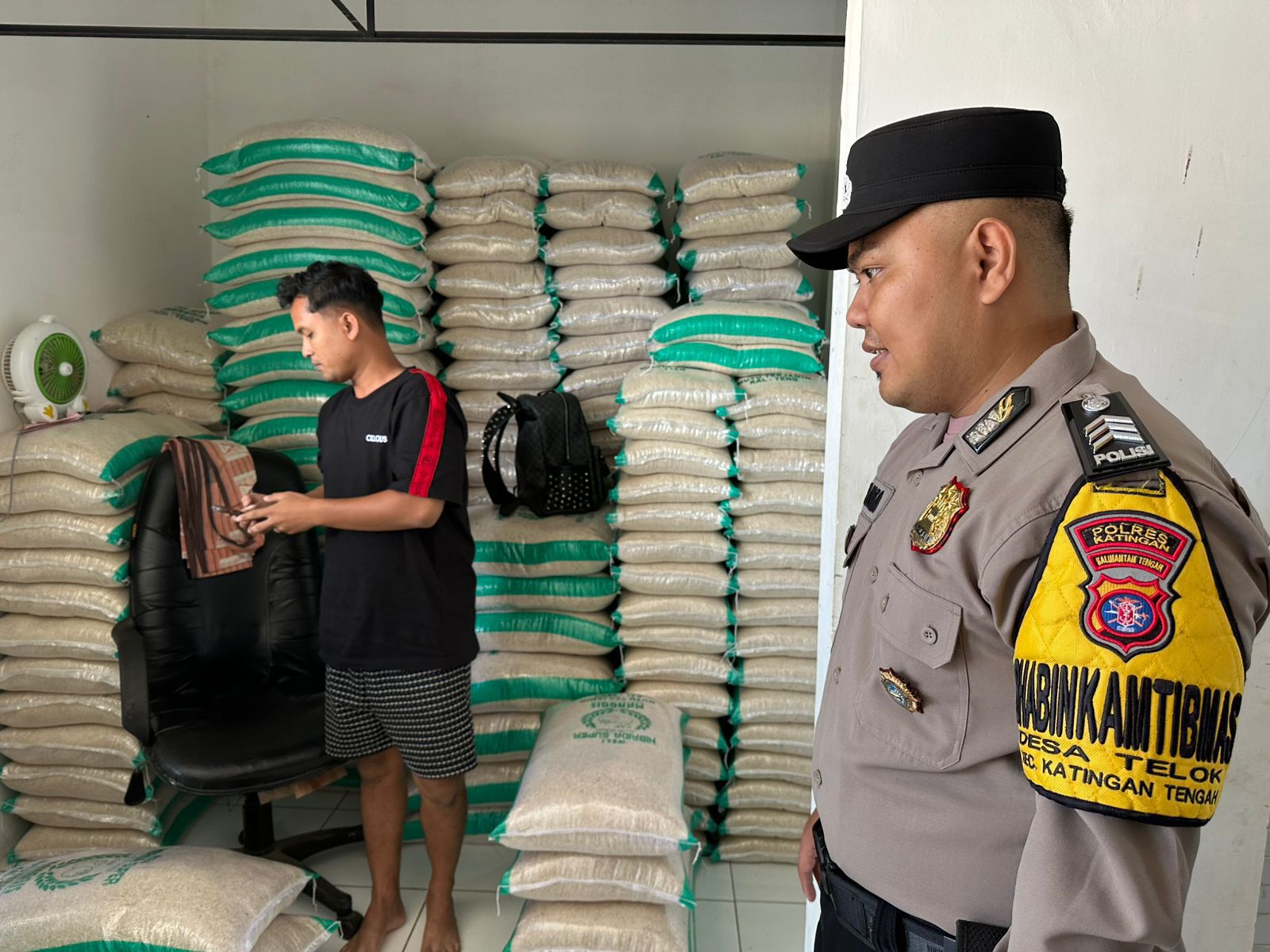 Polsek Katingan Tengah Sambang Kamtibmas