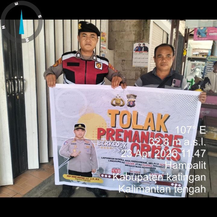Personel Samapta Laksanakan Sosialisasi Tolak Premanisme di Lingkungan Masyarakat.