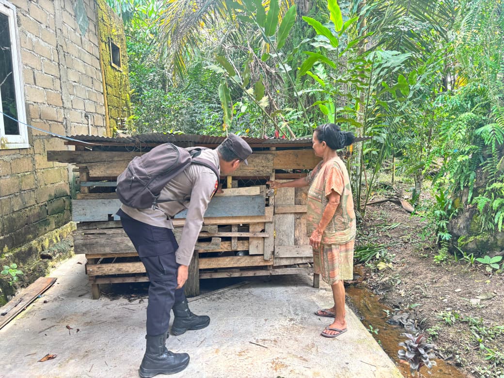 Lewat Sambang dan Silaturahmi, Bhabinkamtibmas Polsek Delang Dukung Program Asta Cita