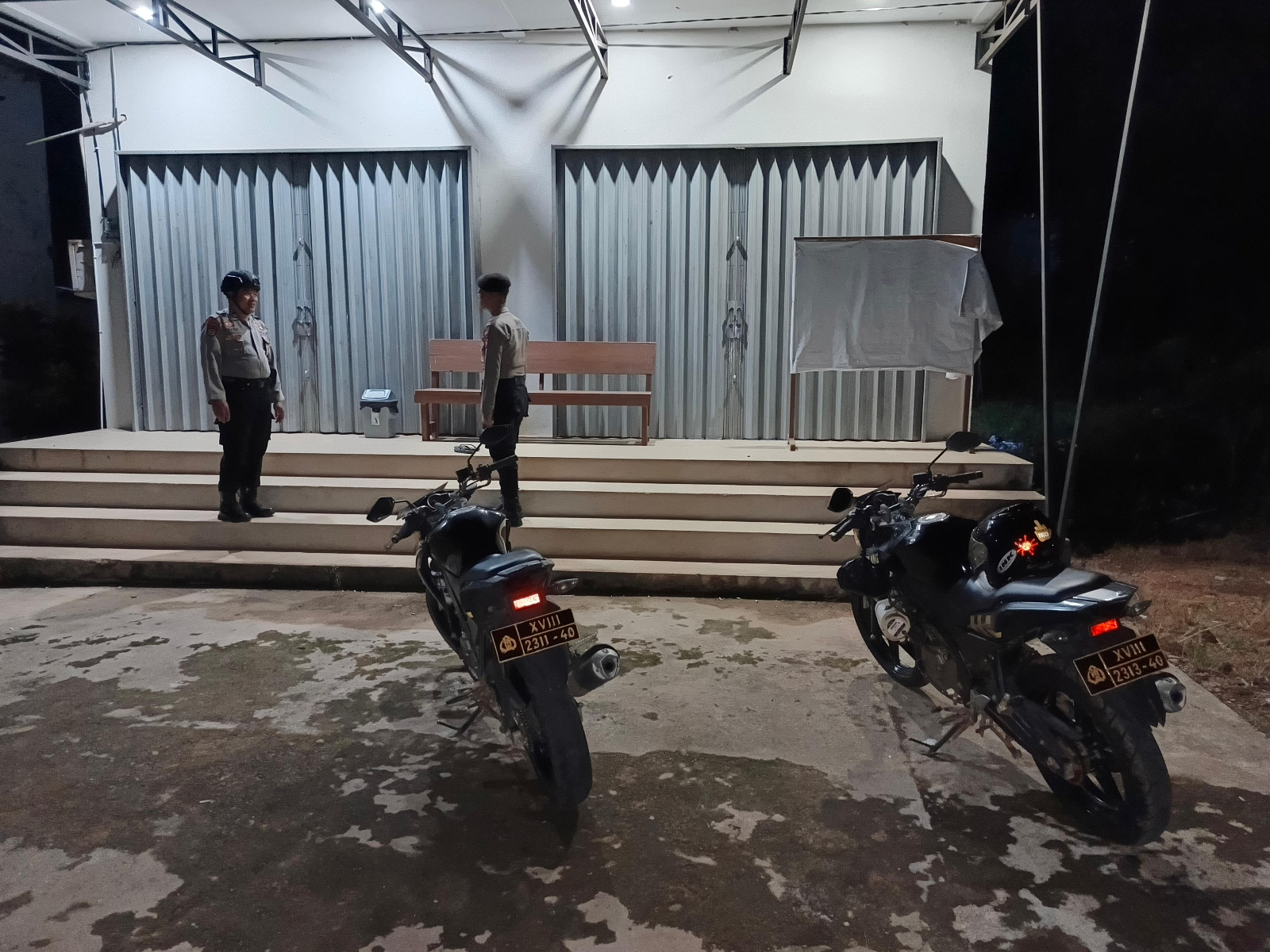Piket Polsek Patroli kepertokoan diwilkum Polsek Delang