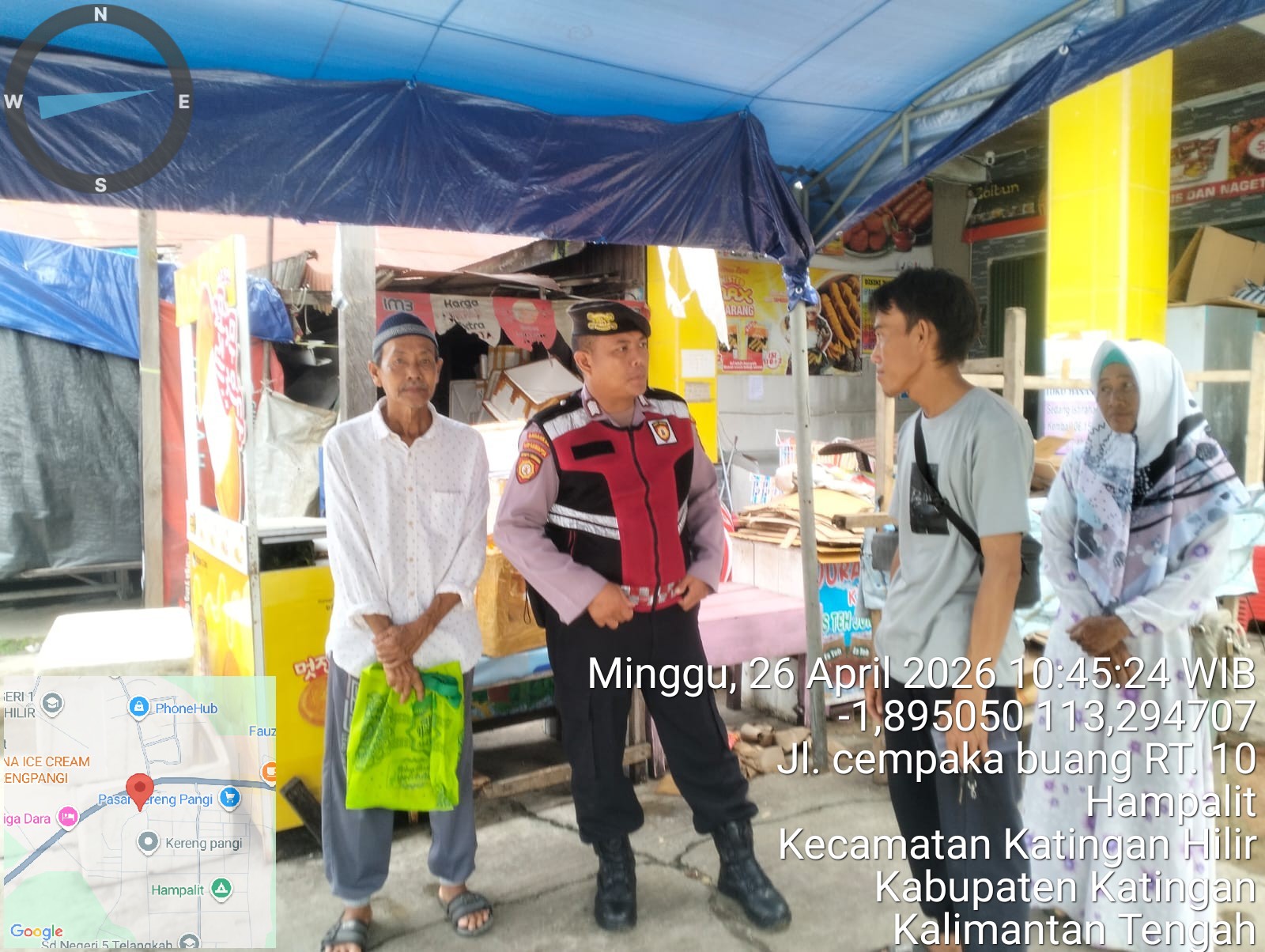 Patroli Pagi, Personel Samapta Polres Katingan Sasar Titik Rawan Tindak Pidana.