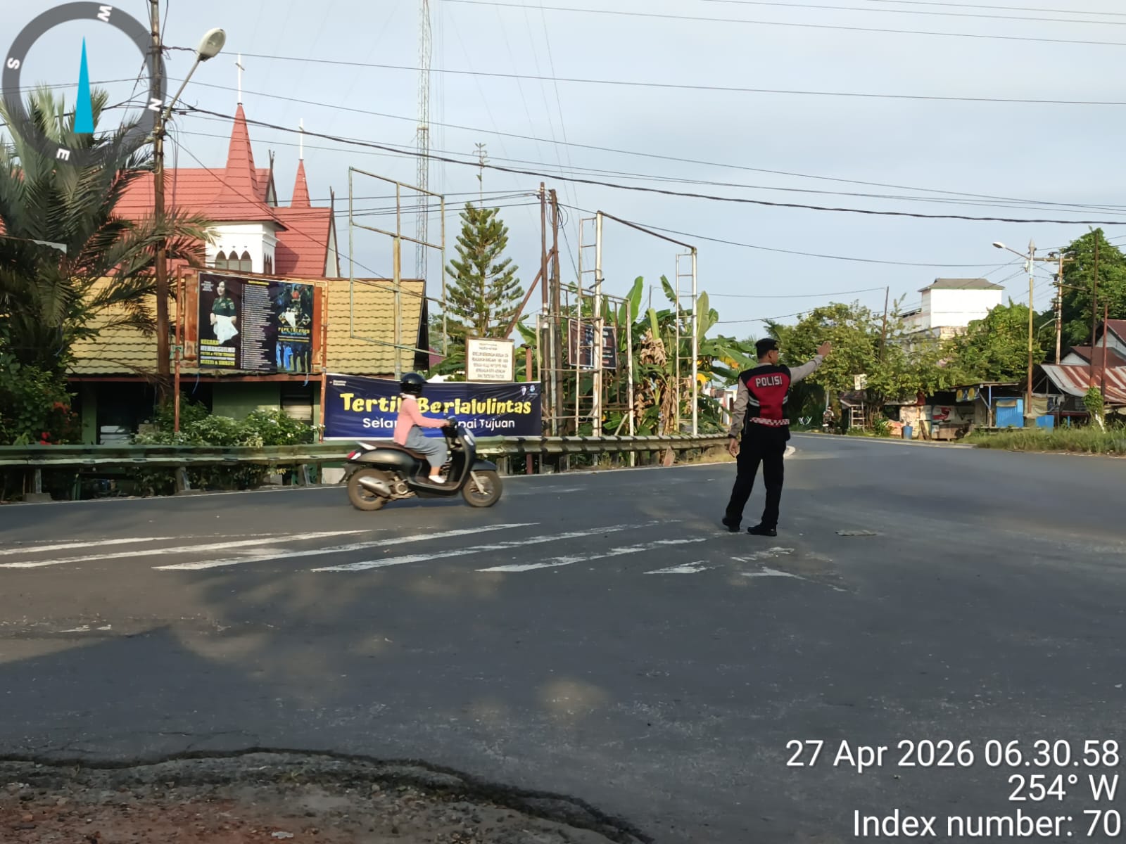 Sat Samapta Polres Katingan Laksanakan Gatur Pagi, Antisipasi Kemacetan dan Ciptakan Kamseltibcar Lantas.