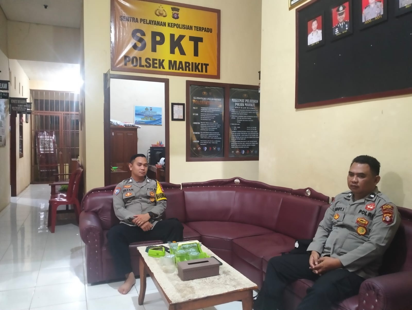 Tingkatkan keamanan Mako, Personil Polsek Marikit Antisipasi gangguan Keamanan Mako.