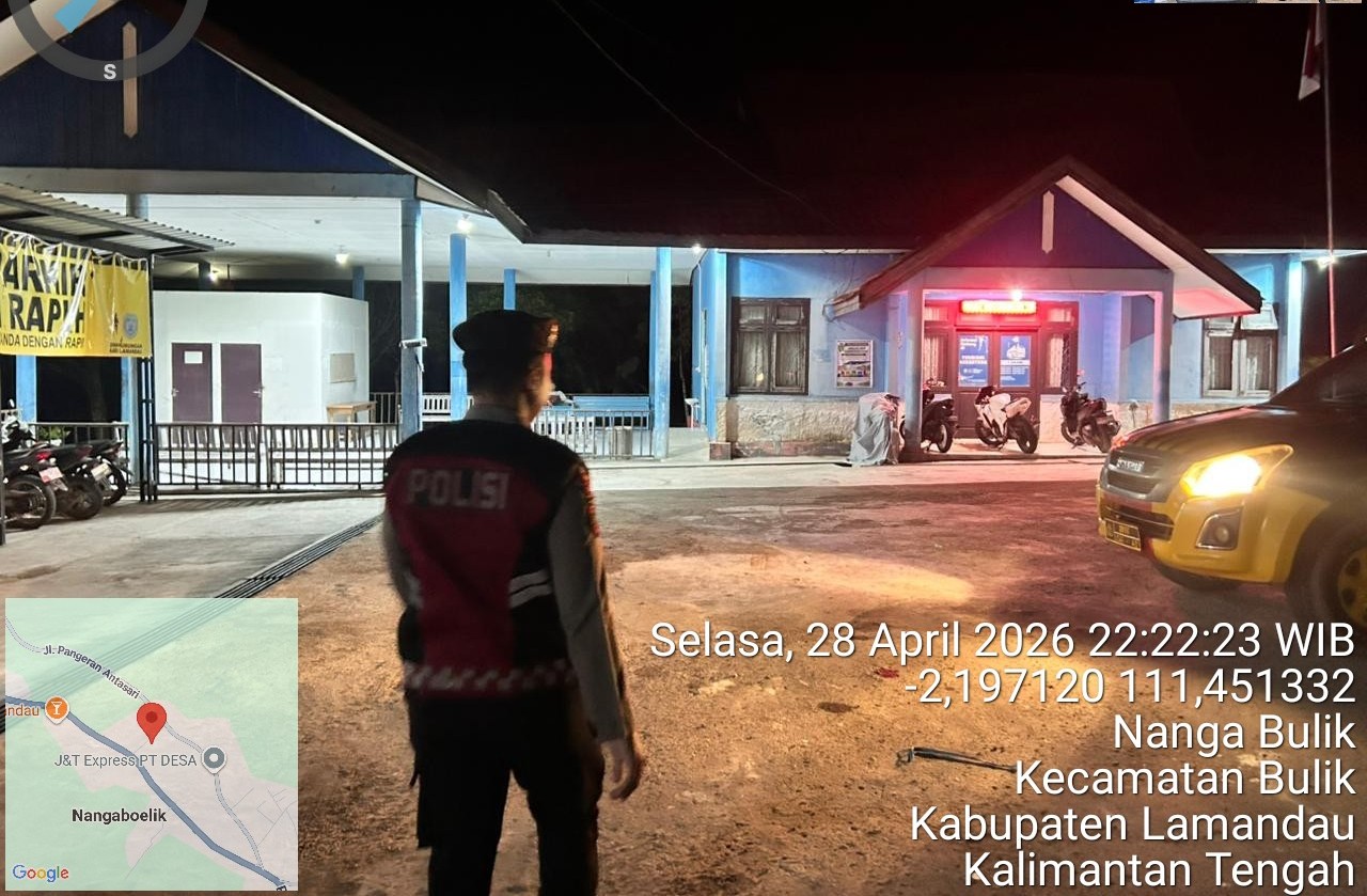 Personel Samapta Polres Lamandau Laksanakan Patroli dan Sambangi Masyarakat