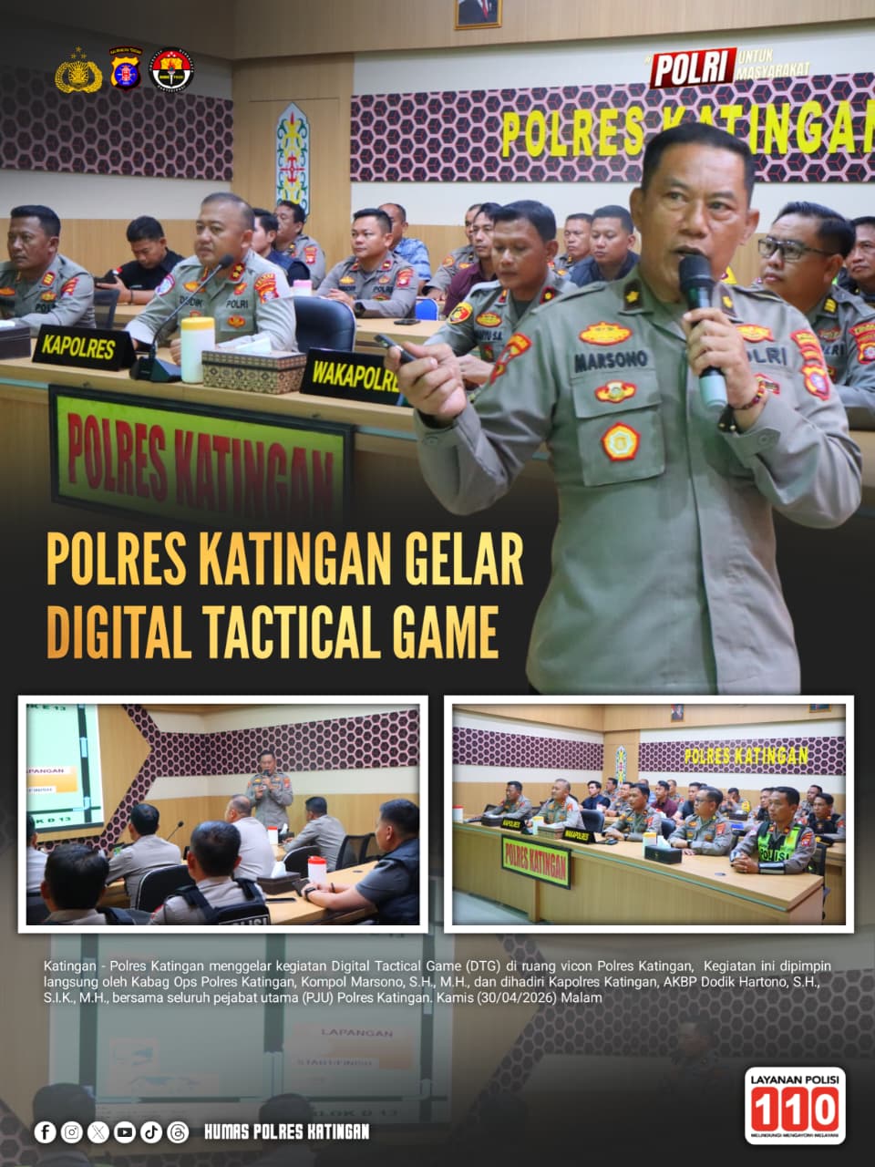 Polres Katingan Gelar Digital Tactical Game