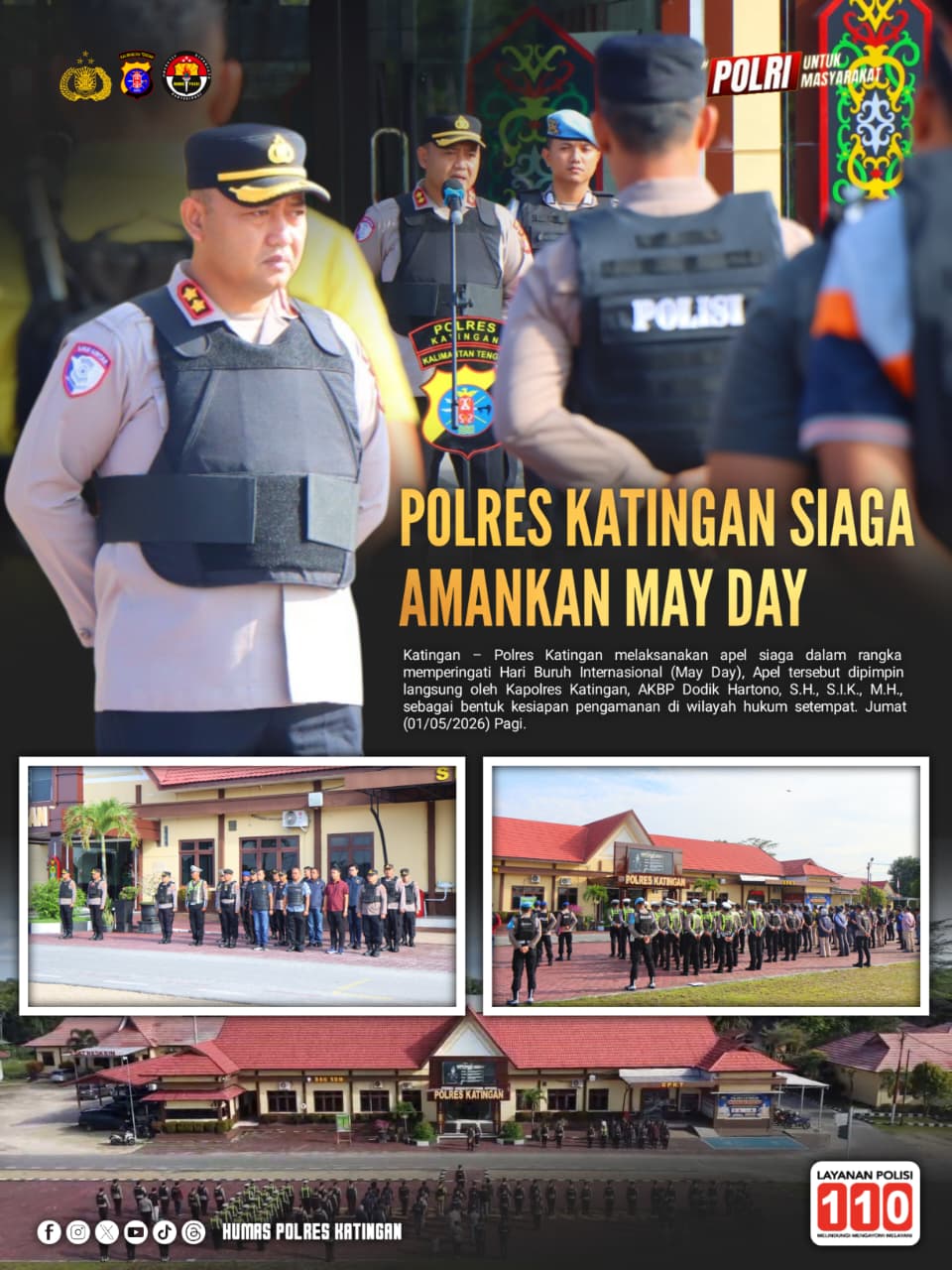 Polres Katingan Siaga Amankan May Day