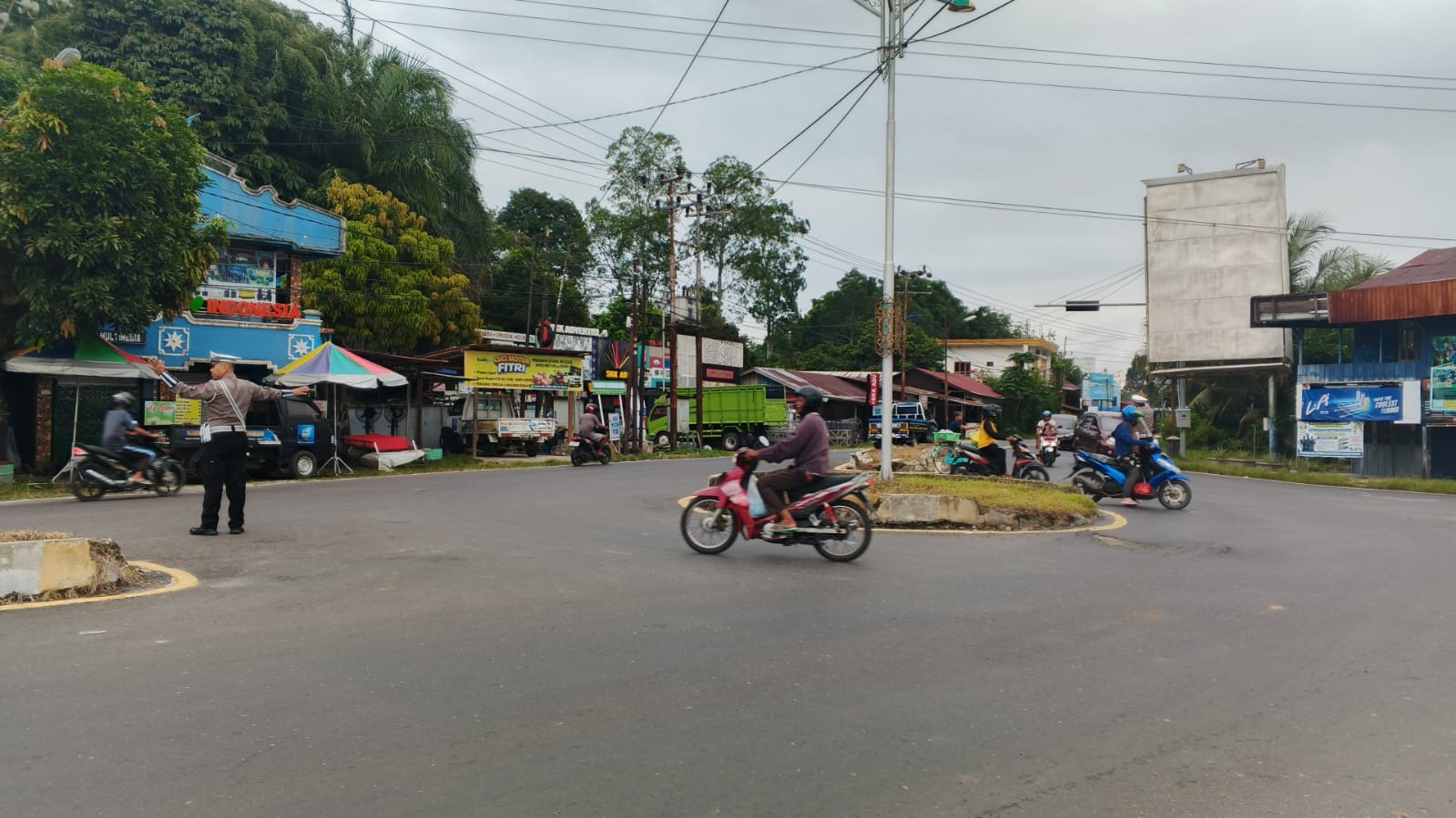 Pengaturan Pagi Di titik Rawan kepadatan arus lalulintas