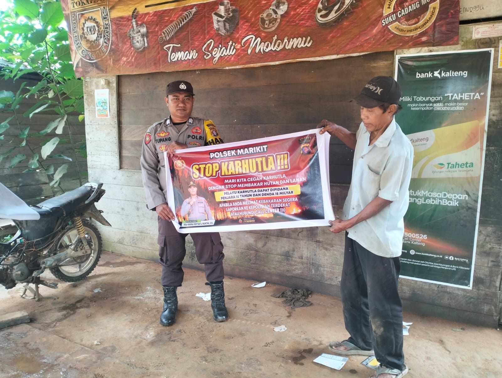Polsek Marikit Intensifkan Sosialisasi Pencegahan Karhutla kepada Masyarakat Kecamatan Marikit