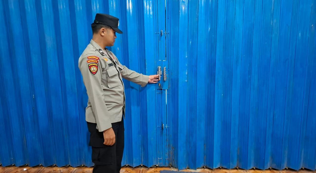 Personil Piket Patroli di Wilkum Polsek Sematu Jaya
