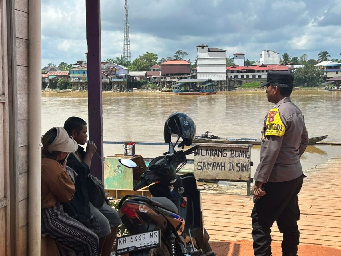 Polsek Katingan Tengah Sambang Kamtibmas