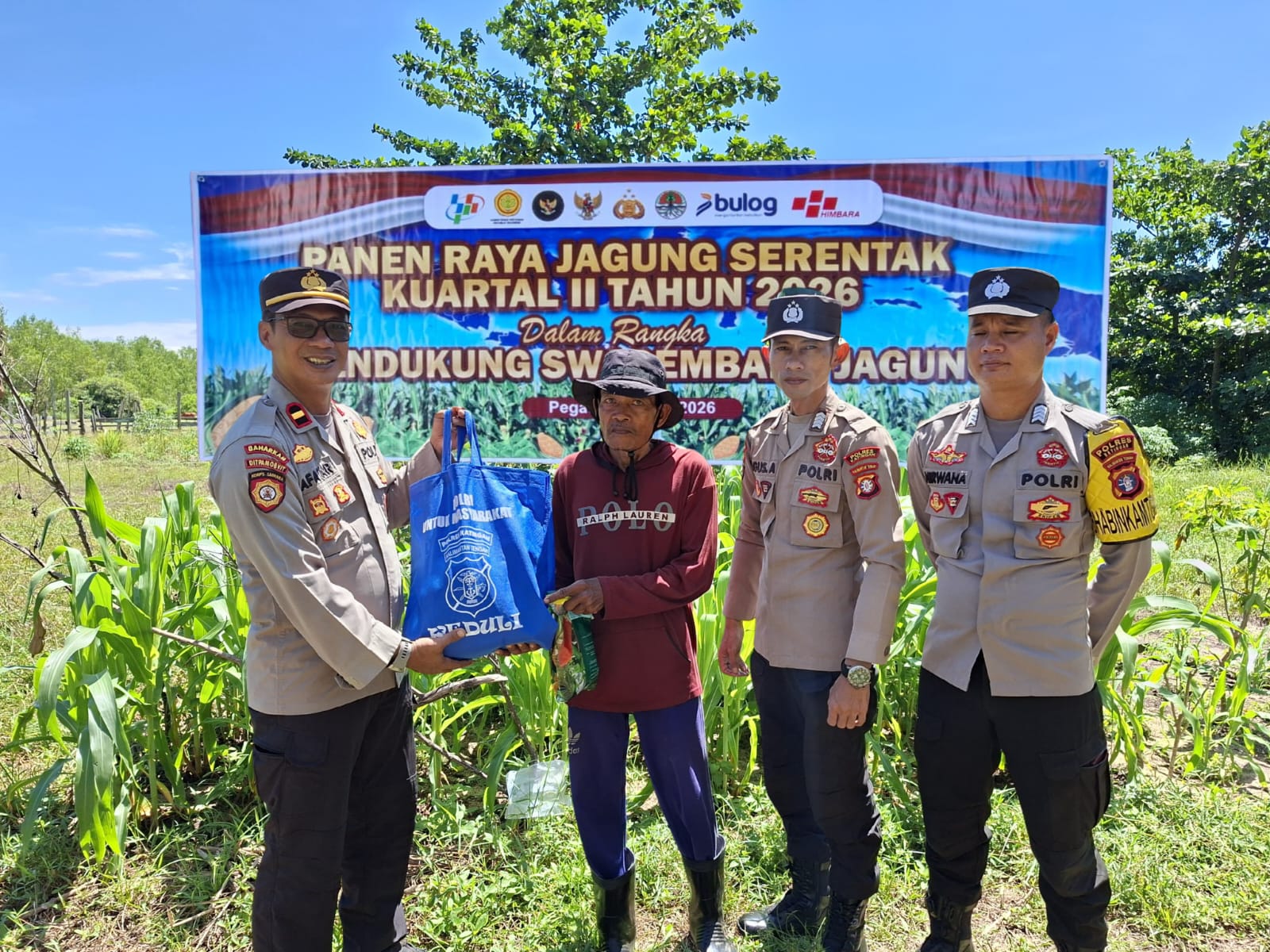 Polsek Katingan Kuala Mengikuti Live Streaming dalam Rangka Panen Raya Jagung Serentak Kuartal II tahun 2026