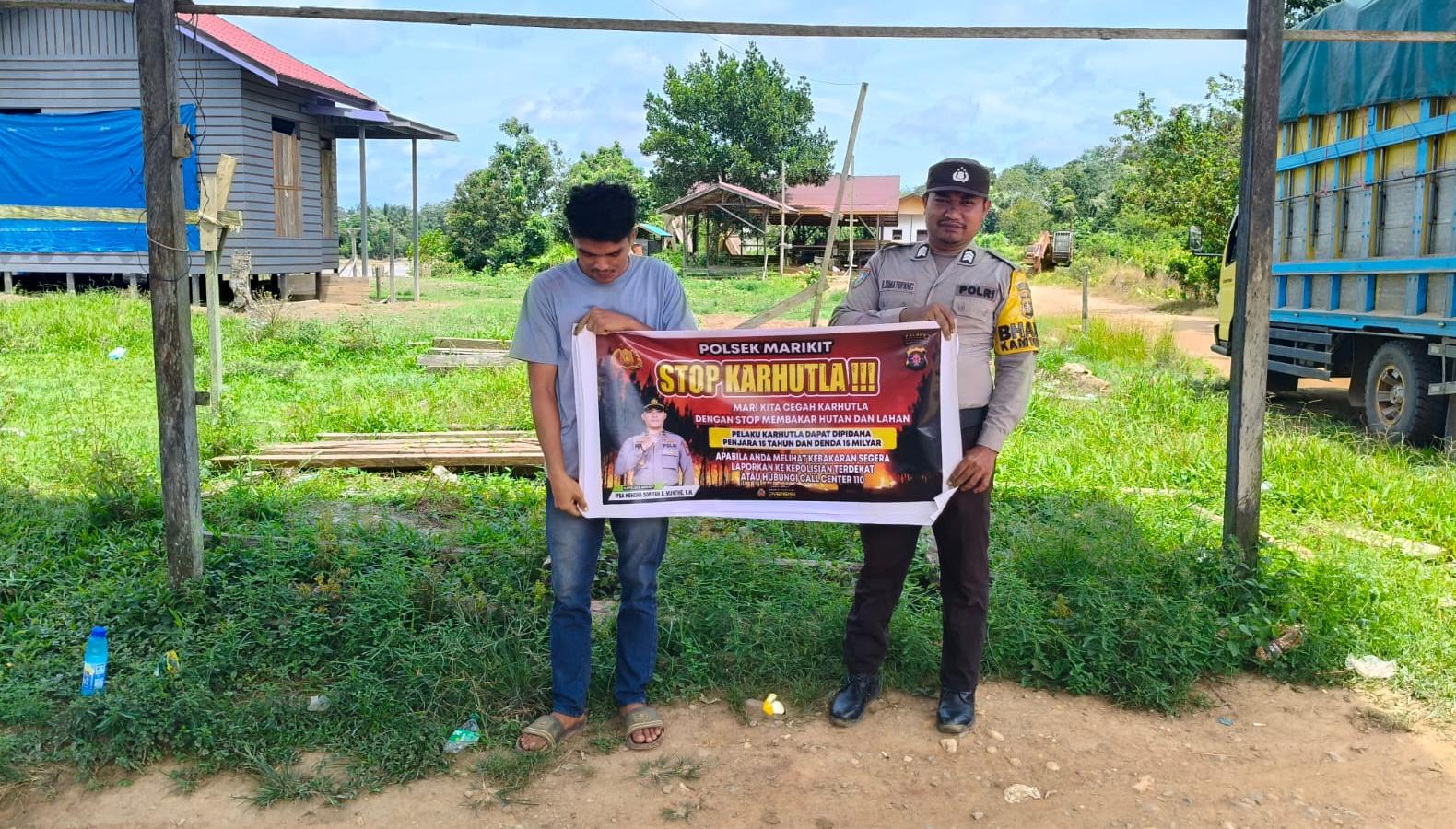 ‎Polsek Marikit Sosialisasi Kebakaran Hutan dan Lahan (Karhutla)