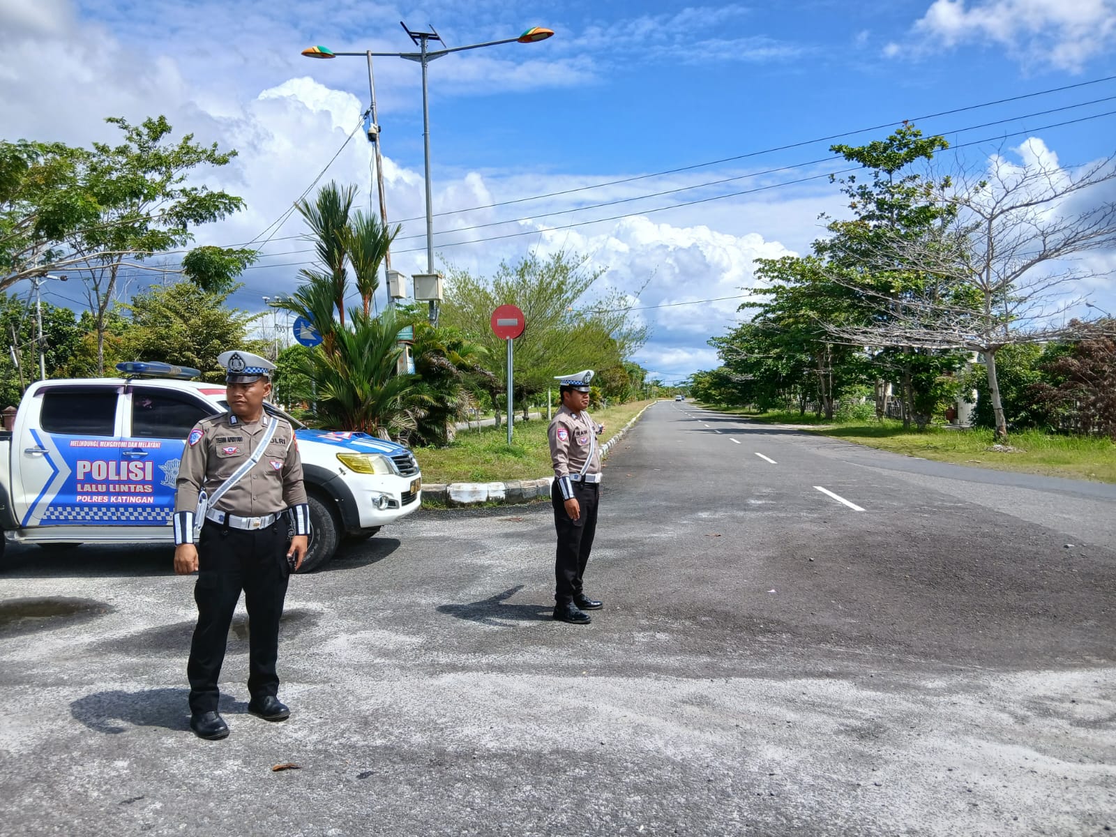 Antisipasi Laka Lantas, Satlantas Polres Katingan laksanakan patroli ke titik-titik lokasi rawan laka lantas.