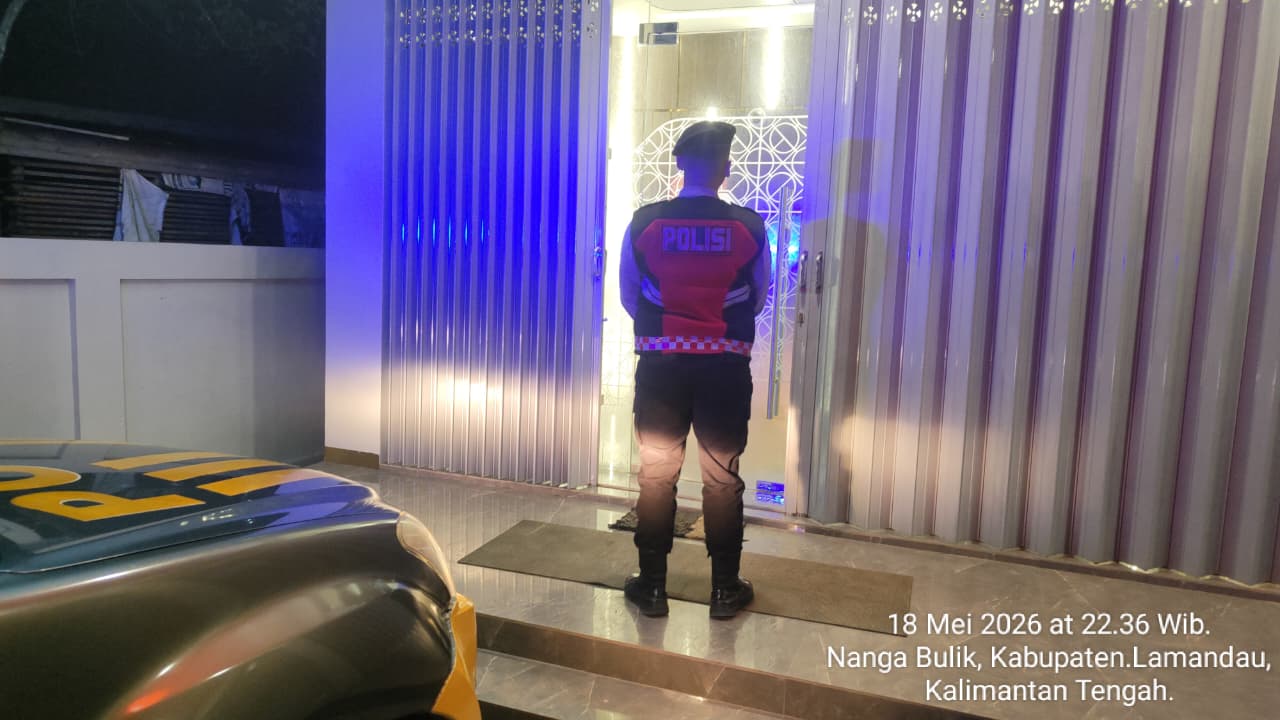 Sat Samapta Polres Lamandau Patroli di Objek Vital, Wilkum Polres Lamandau