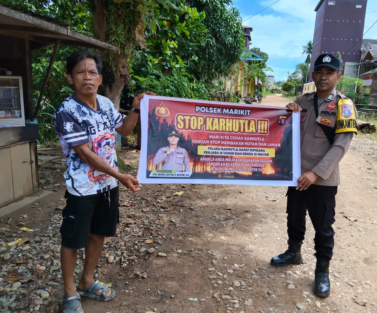 Polsek Marikit Perkuat Sinergi dengan Warga Wujudkan Desa Bebas Karhutla