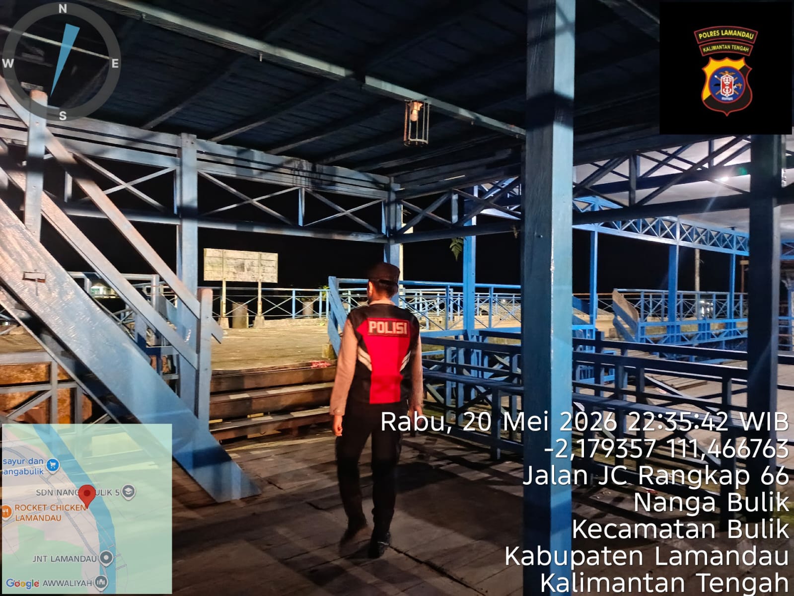 POLRES LAMANDAU TINGKATKAN PATROLI DAN HIMBAUAN KAMTIBMAS KEPADA MASYARAKAT