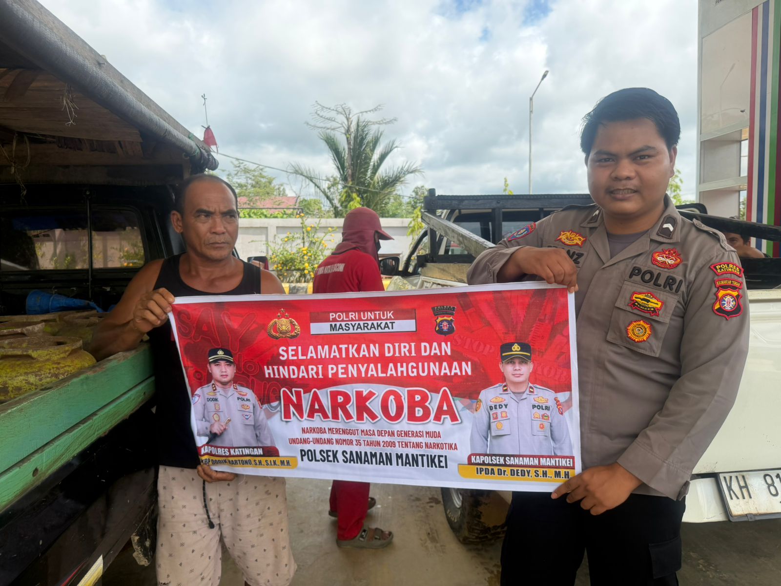 Bhabinkamtibmas Desa Tumbang Kaman Sosialisasi Bahaya penyalahgunaan Narkoba.