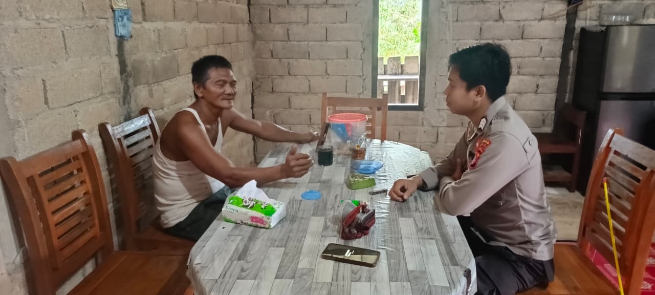 Jemput Informasi dari Warga, Polsek Lamandau Perkuat Sambang Kamtibmas