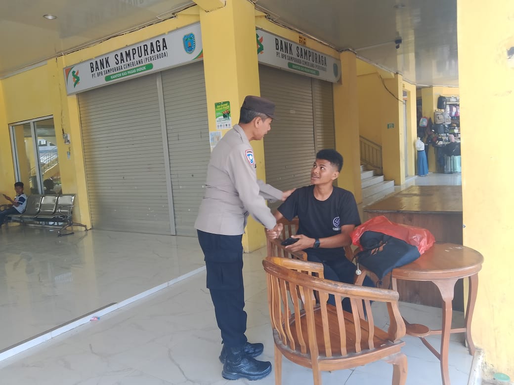 Jaga Denyut Ekonomi Kerakyatan, Polsek Bulik Patroli Pasar Induk