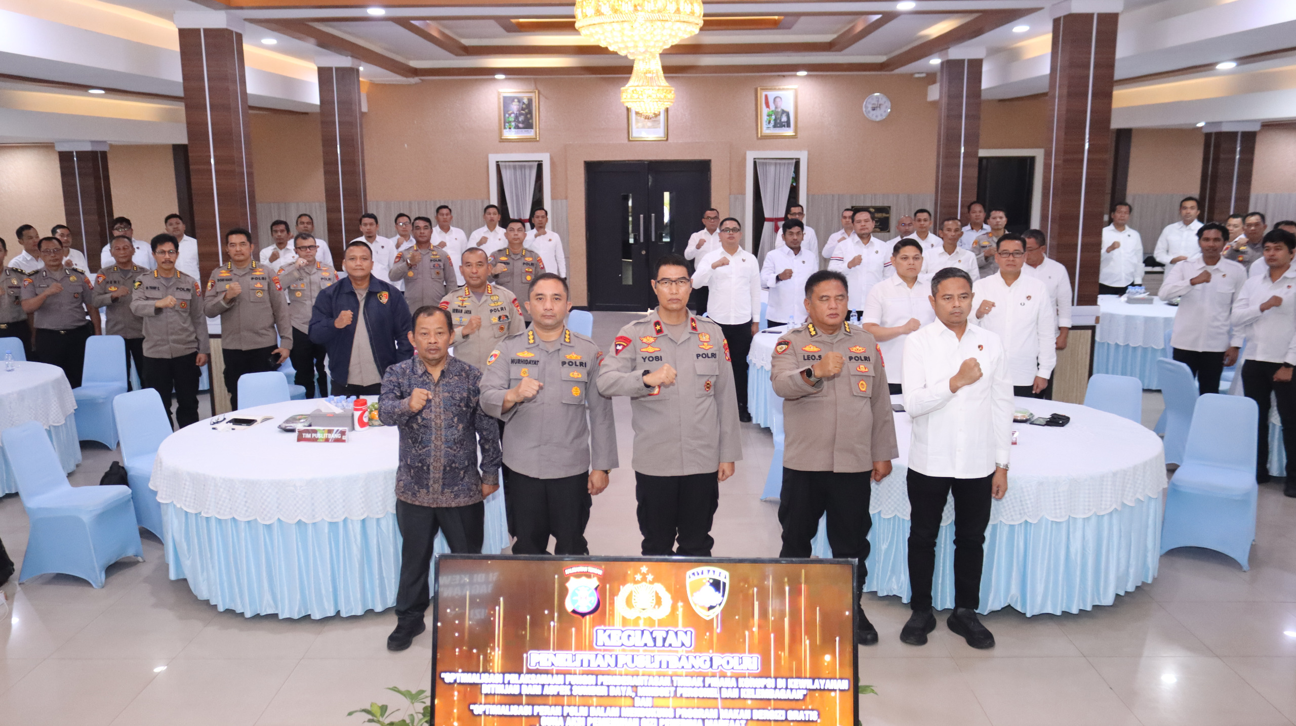 Kawal Dua Agenda Strategis Nasional, Puslitbang Polri Gelar Penelitian di Polda Kalteng