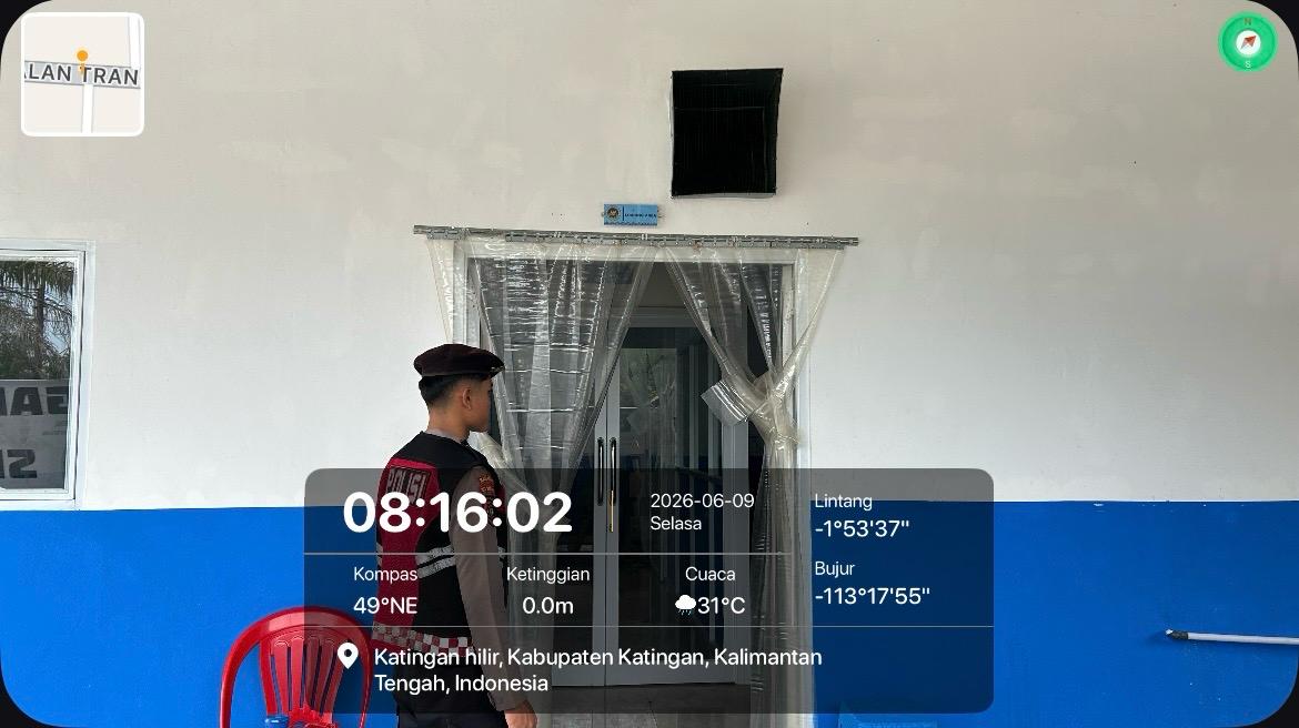 Sat Samapta Polres Katingan Laksanakan Pengawalan MBG ke Sekolah di Desa Hampalit.