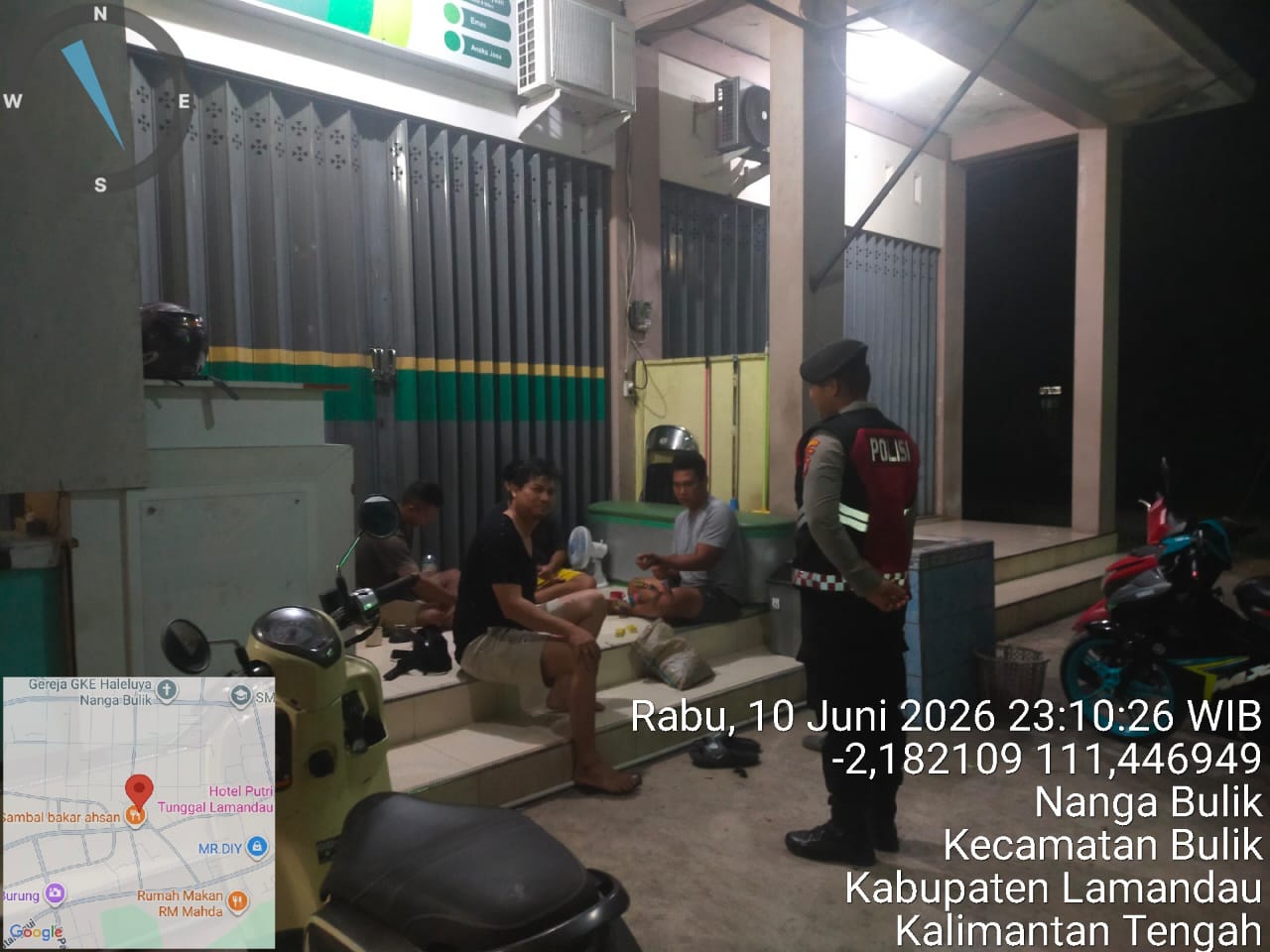 Sampaikan Himbauan Kamtibmas, Sat Samapta Sambangi Lokasi Berkumpulnya Masyarakat
