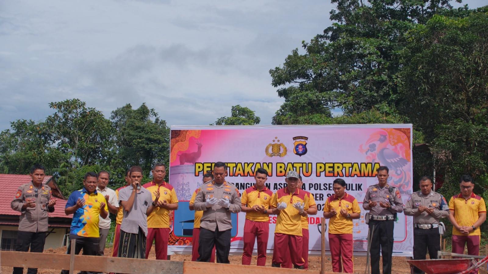 Fondasi Baru untuk Pengabdian, Kapolres Lamandau Mulai Pembangunan Asrama