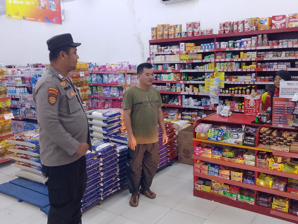 Tak Luput dari Pantauan, Polsek Bulik Monitoring Kawasan Pertokoan