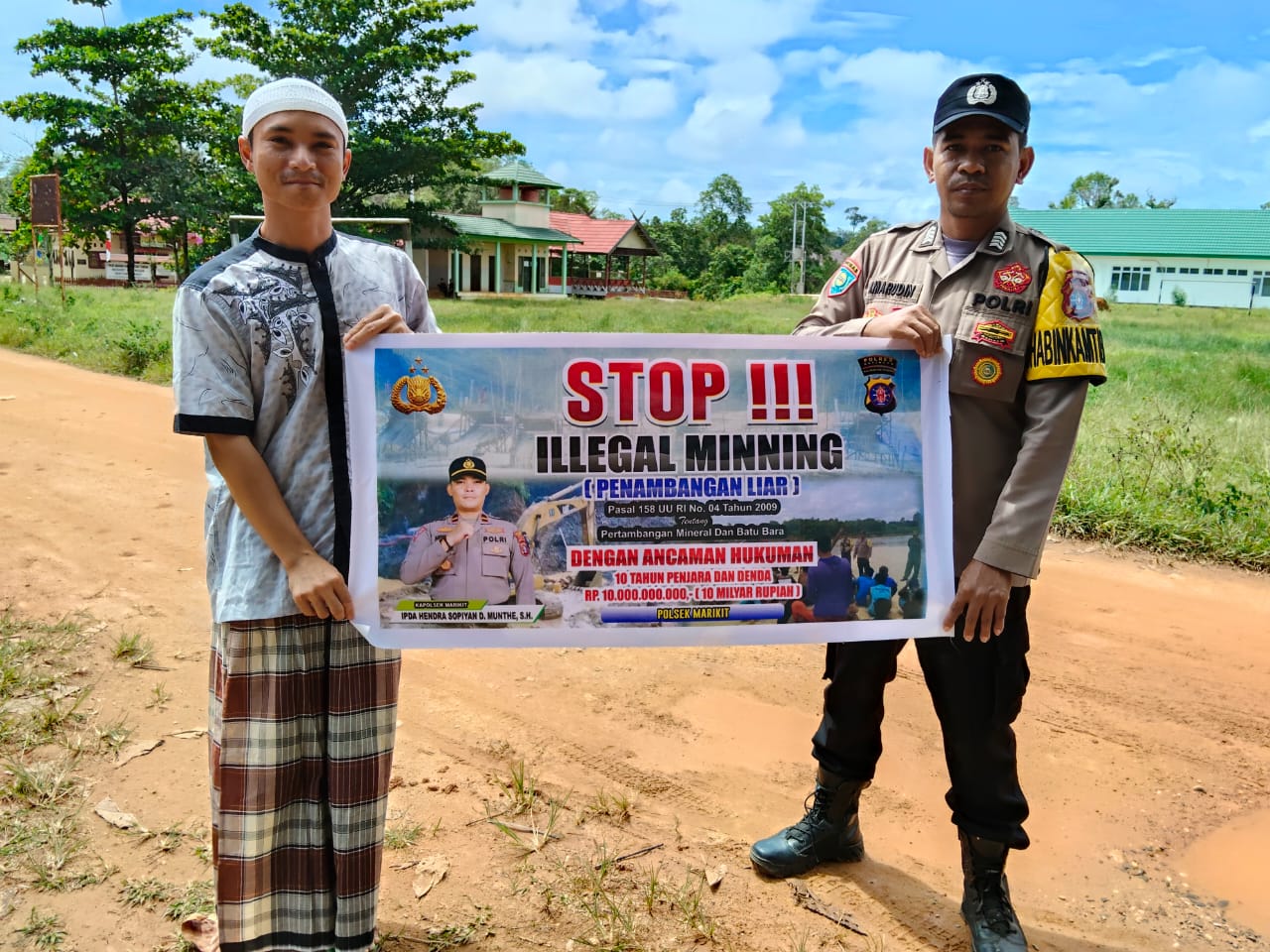 Bhabinkamtibmas Polsek Marikit di Garda Depan, Tekan Tambang Ilegal di Wilayah Binaan