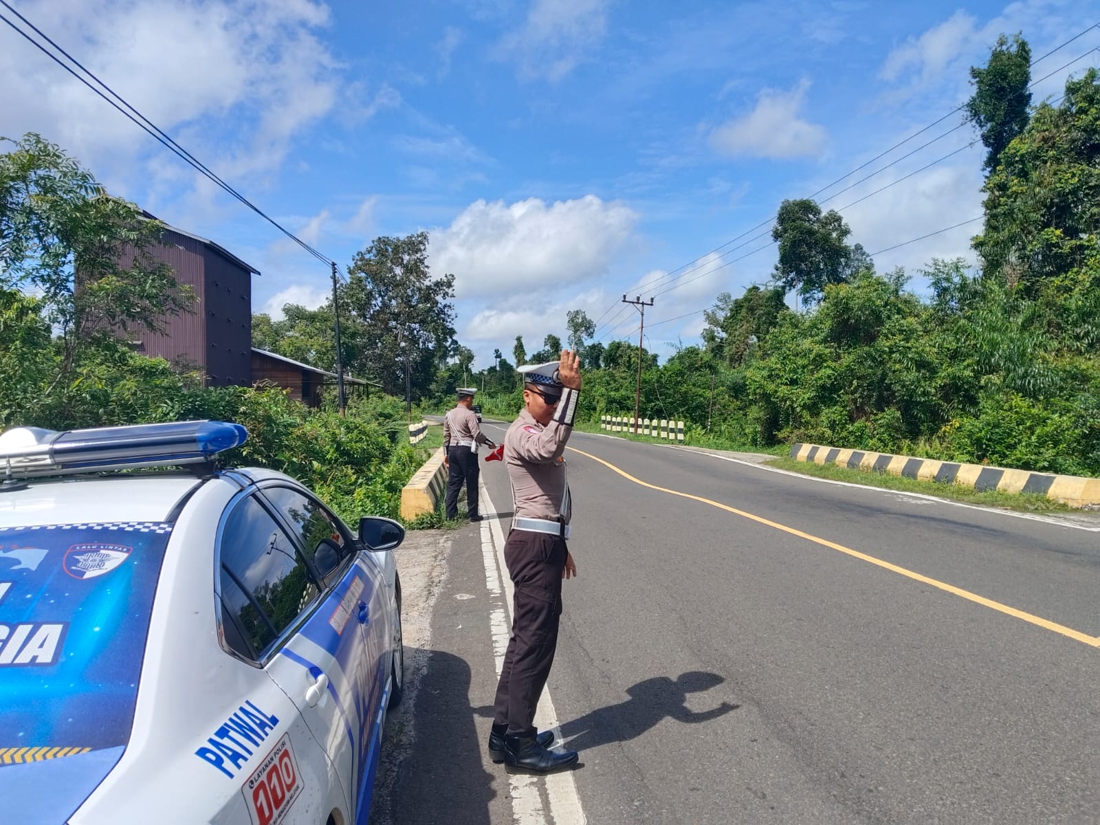 Antisipasi Laka Lantas, Satlantas Polres Katingan laksanakan patroli ke titik-titik lokasi rawan laka lantas.